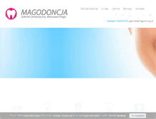 Tablet Screenshot of magodoncja.pl